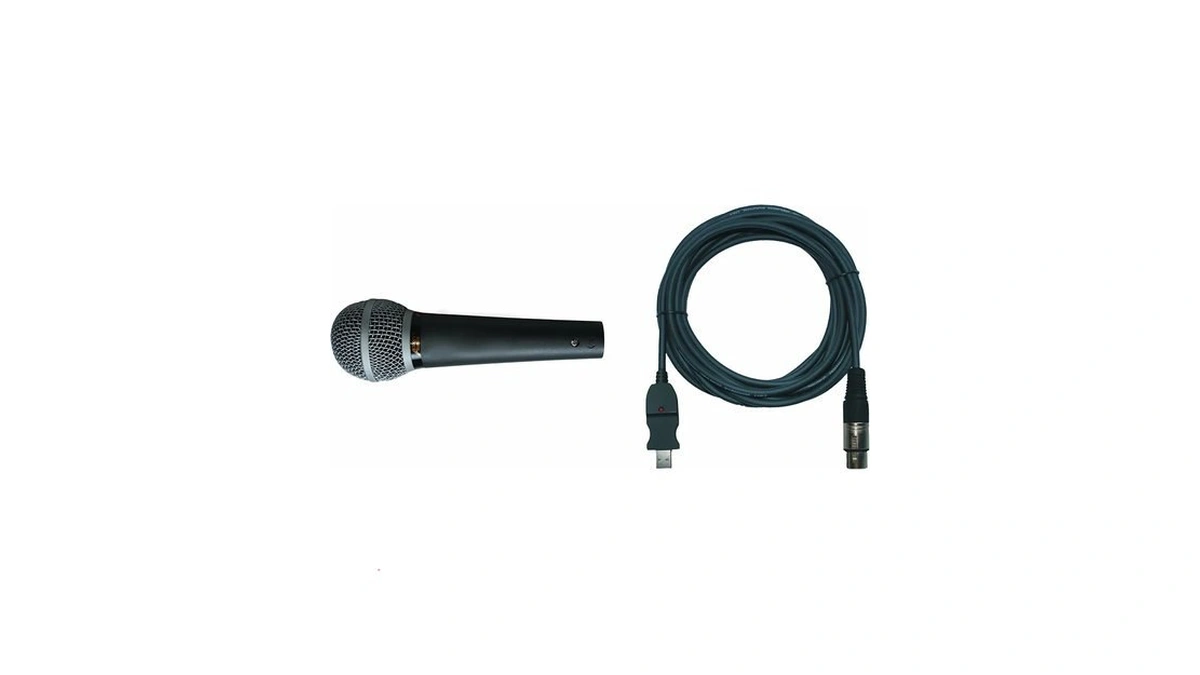 Audio2000's Apm150pro-u Professional Super-cardioids Neodymium Dynamic Microphone With 20-feet Xlrf-usb