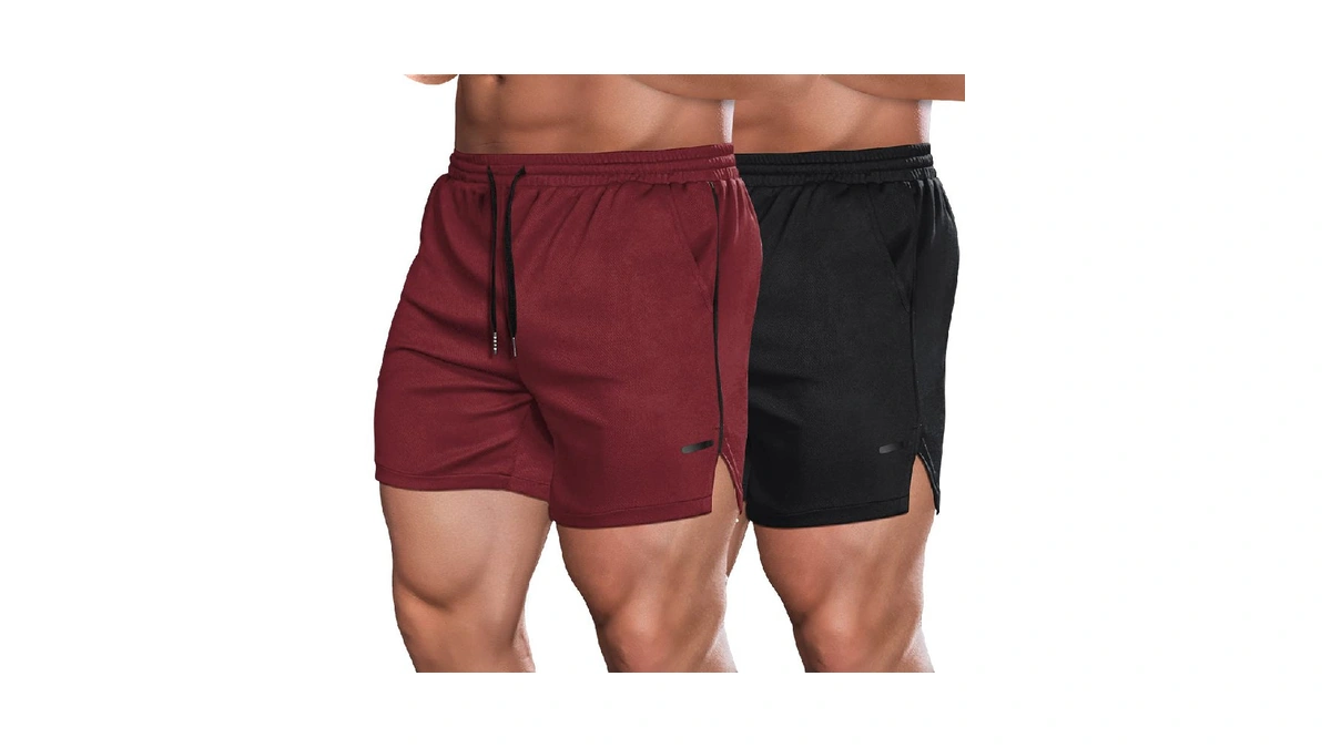 Coofandy Men's 5 Inch Gym Shorts Quick Dry Workout Athletic