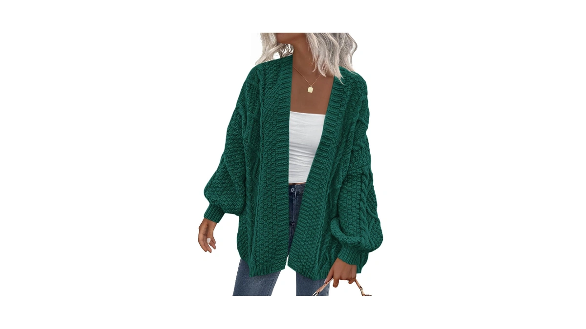 Prettygarden Womens Cardigan Sweaters Soft Open Front Long Sleeve Chunky