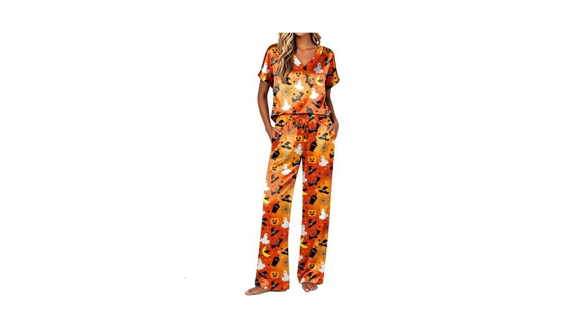 Ekouaer Womens Silk Pajamas Set 2 Piece Satin Pjs Cap
