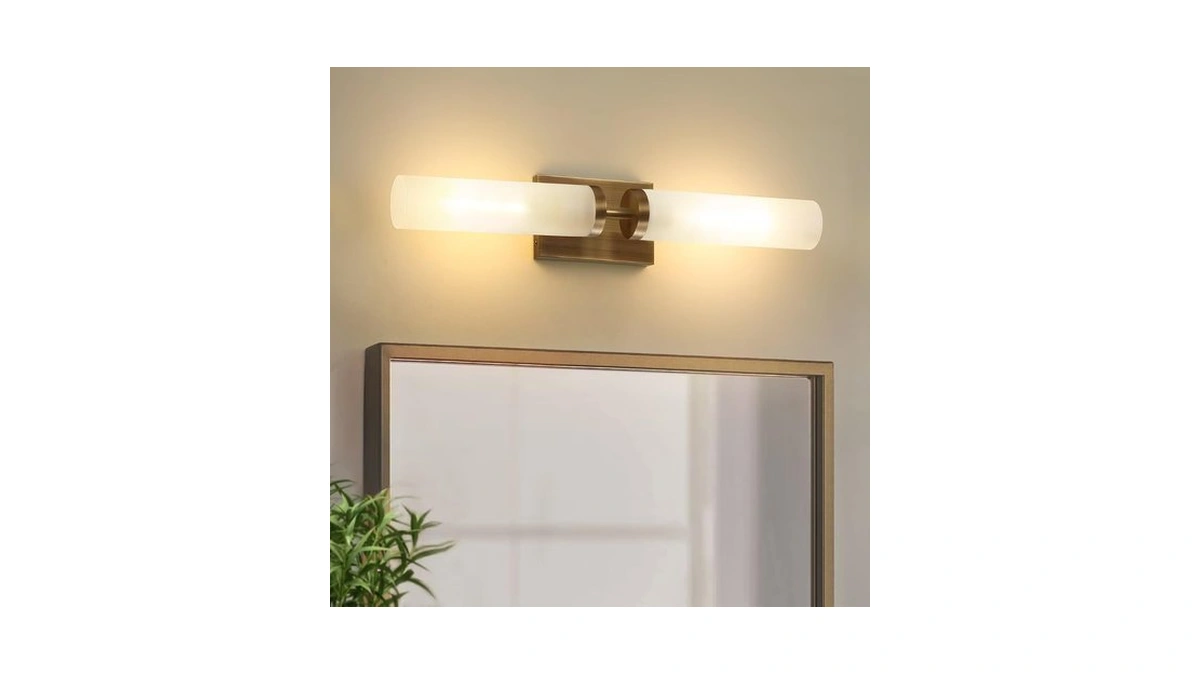 Frostcloud Brozen Wall Sconce, Vintage Bathroom Vanity Light