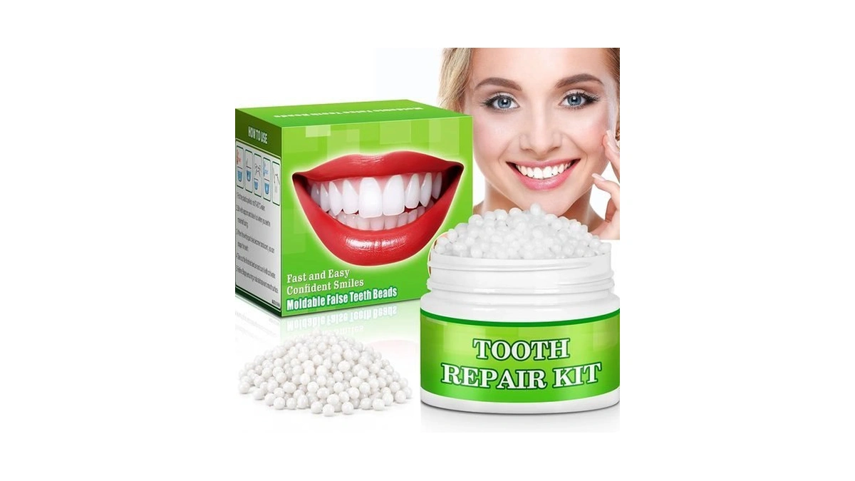 Temporary Tooth Repair Kit, Moldable False Teeth Beads, Natural Tooth
