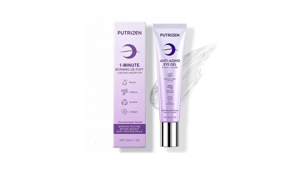 Putrizen Caffeine Eye Gel For Puffiness: 1-minute Morning De-puffing
