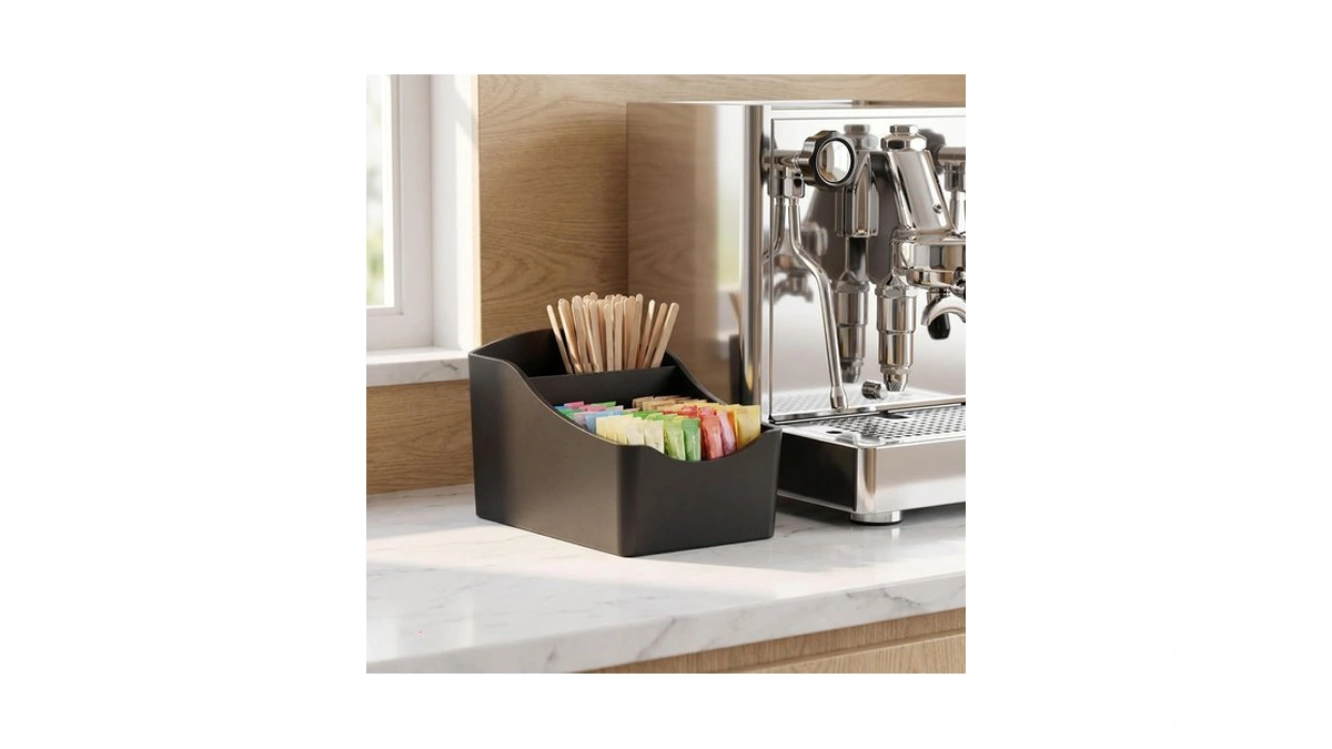 Black Sugar Packet Holder For Coffee Bar Drink Packet Organizer