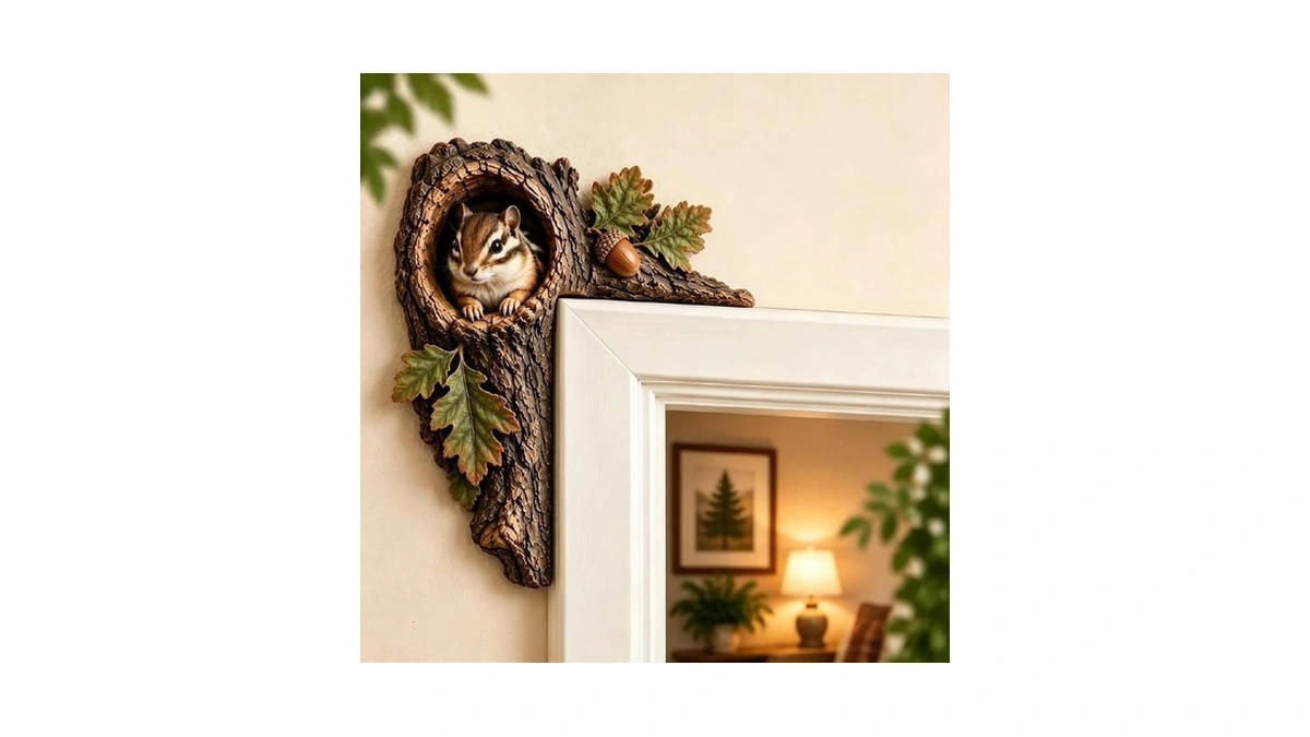 Sybnelor Chipmunk Tree Hollow Doorway Toppers...