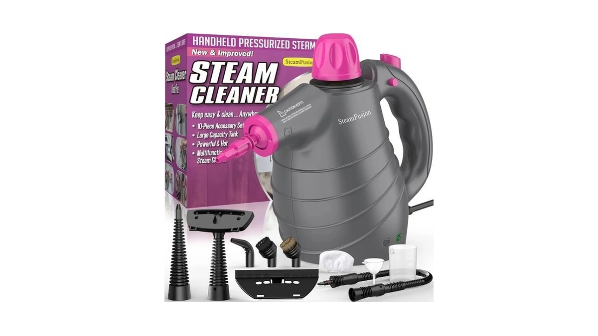 Pressurized Handheld Steam Cleaner With 10pcs Accessories&safety Lock, Multi-purpose Natural