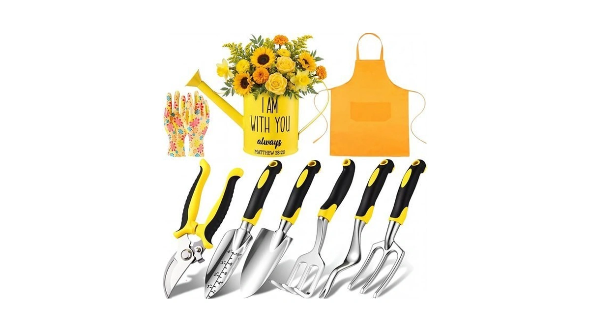 Blueweenly 9 Pcs Watering Can Garden Tools Kit With Bible