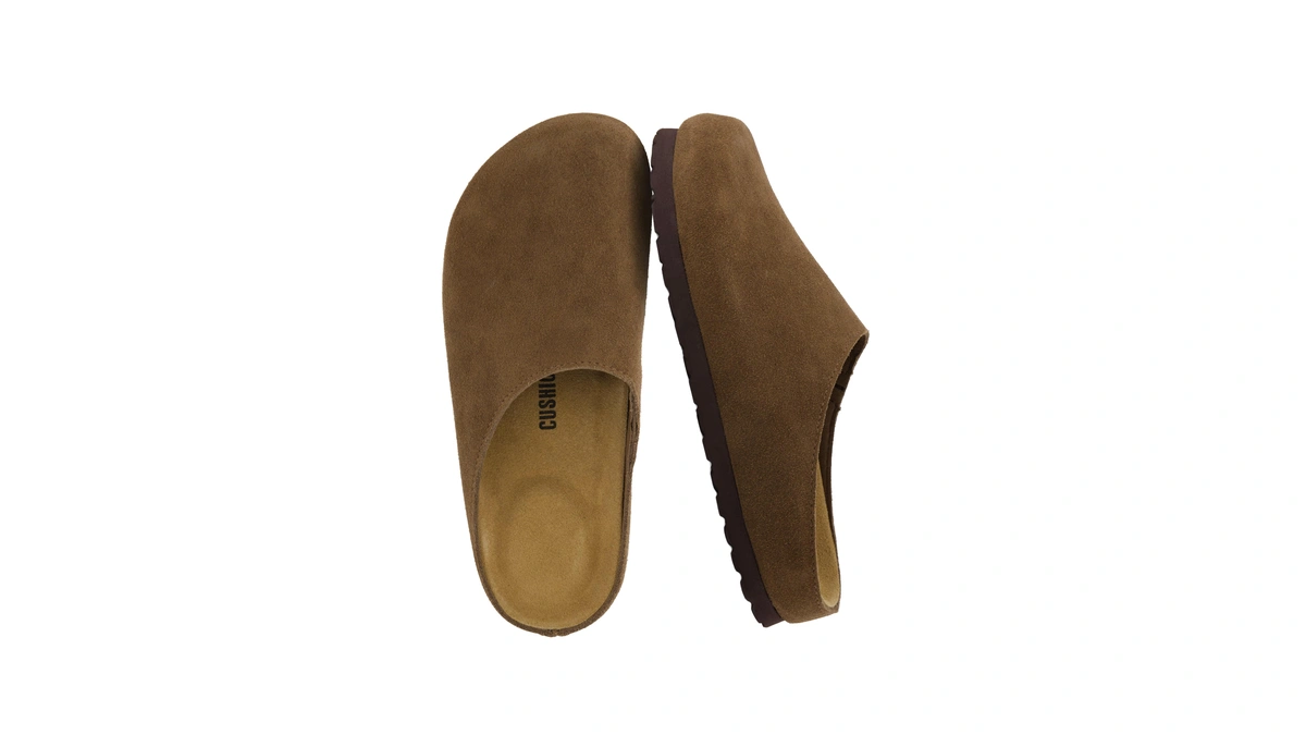 Cushionaire Lute Genuine Suede Leather Clogs For Women Indoor And