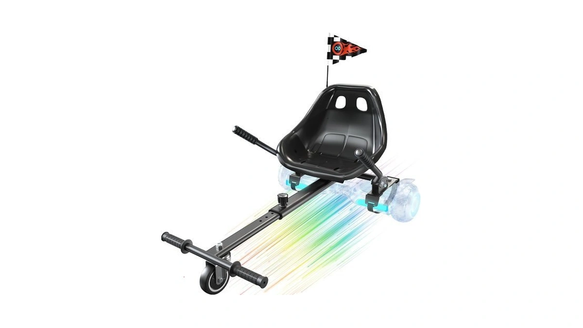 Awwscooter K1 Hoverboard Seat Attachment Go Kart, Board Not Included