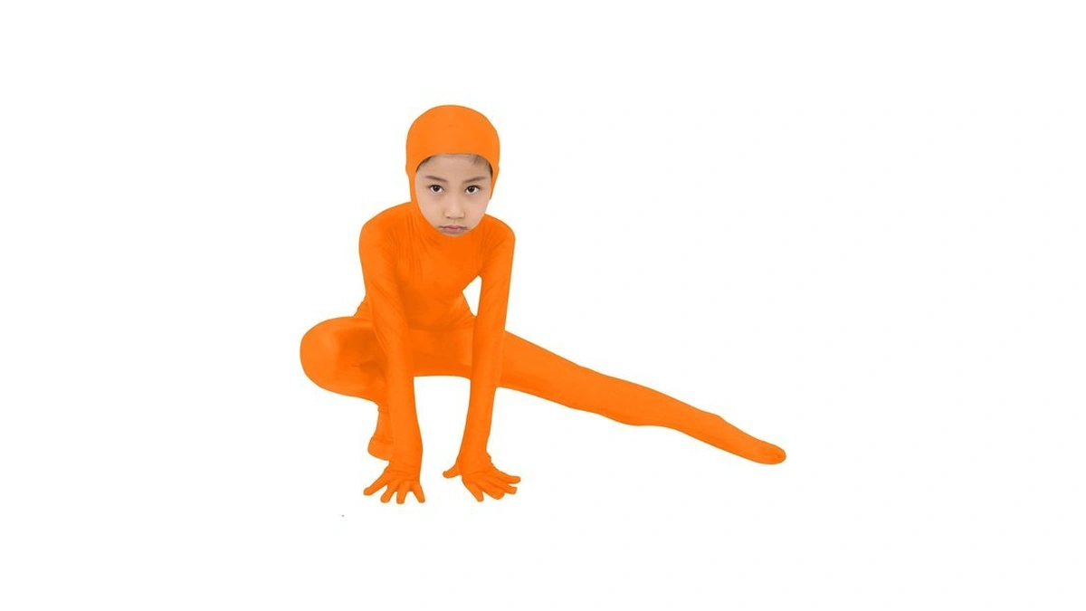 Aimaomi Kids Full Bodysuit Body Halloween Costumes 1-orange 7-10 Years