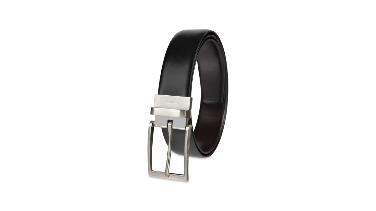 Tommy Hilfiger Men's 2-in-1 Reversible Leather Dress Belt