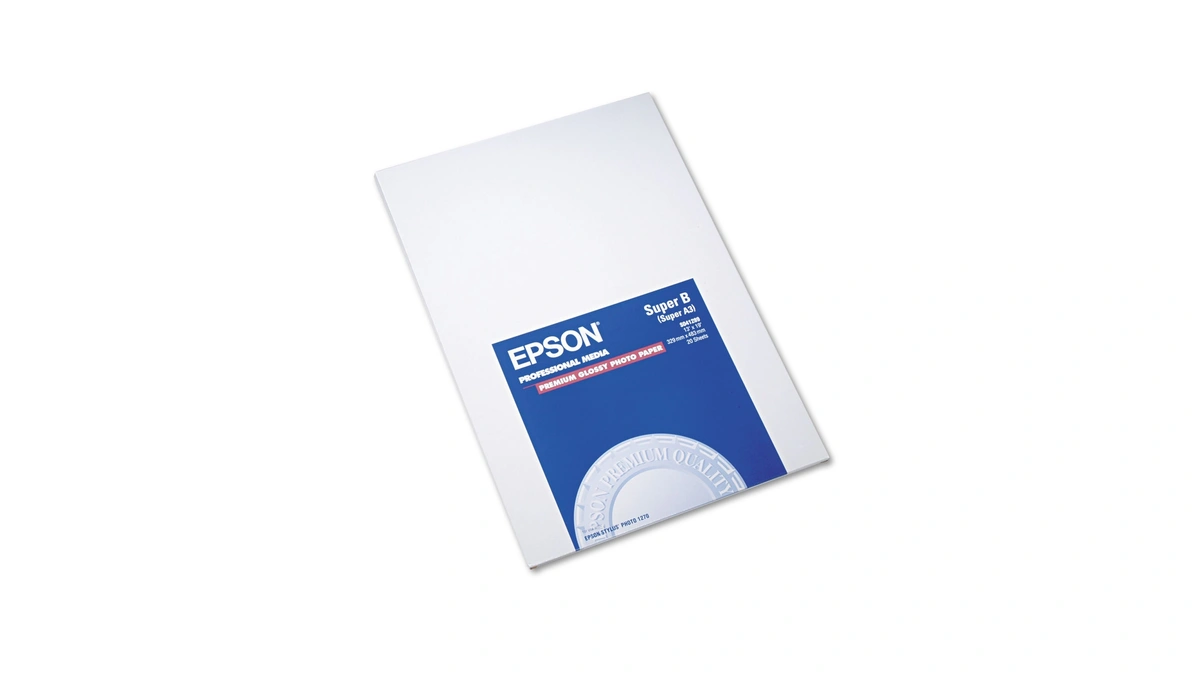 Epson Premium Glossy Photo Paper, 13x19 Inches, 20 Sheets (s041289)