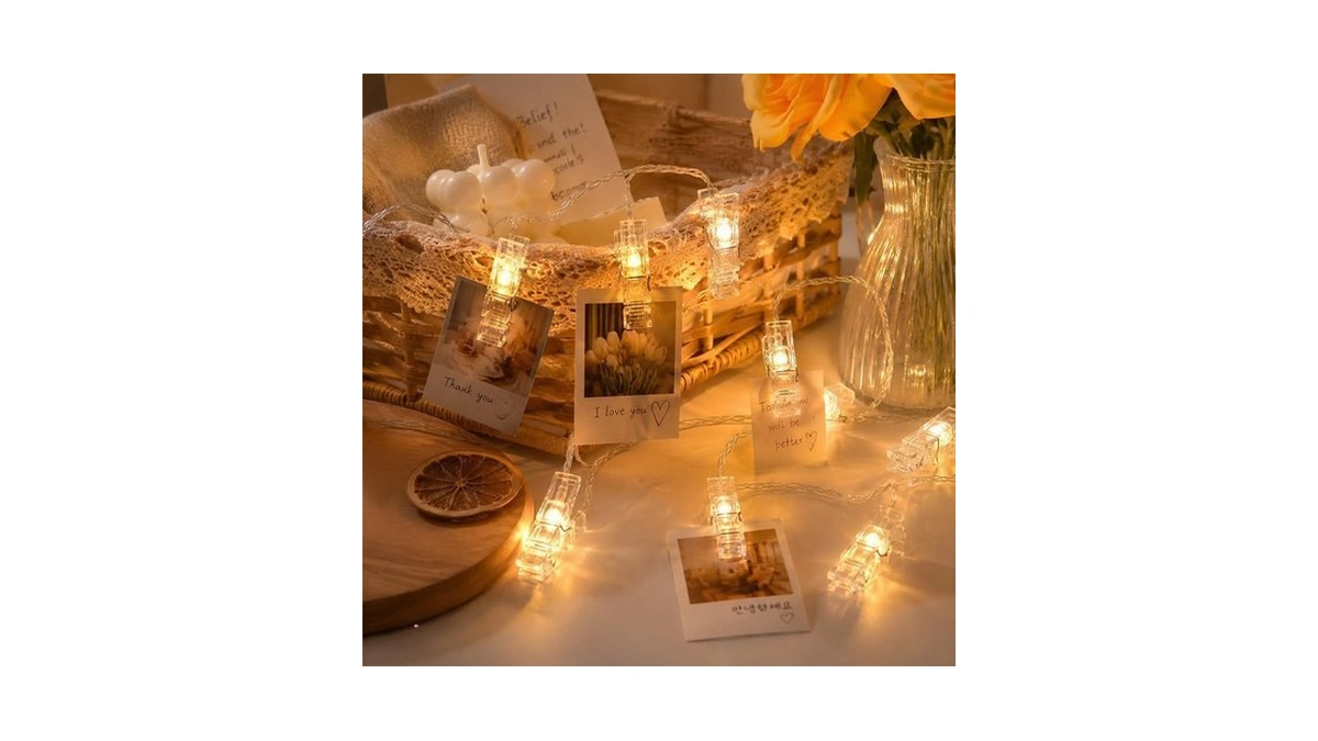 Photo Clip String Lights Led Starry Fairy Copper String Lights