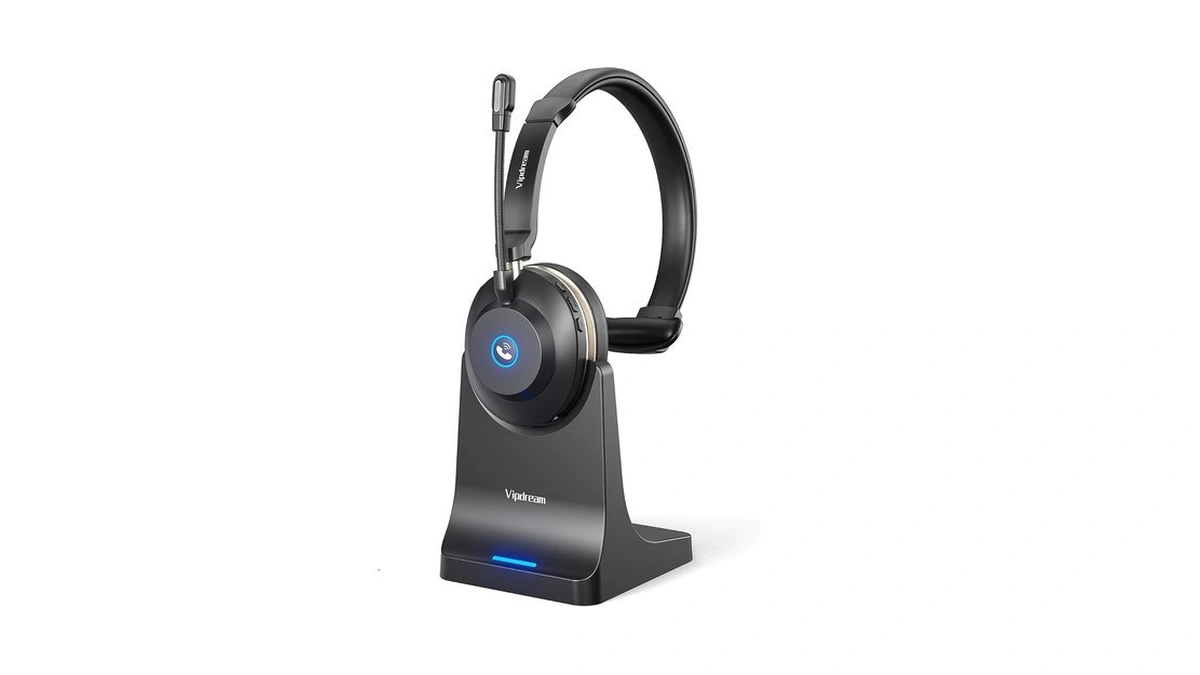 Vipdream Wireless Headset With Microphone, Bluetooth 5.3 Headset For Pc