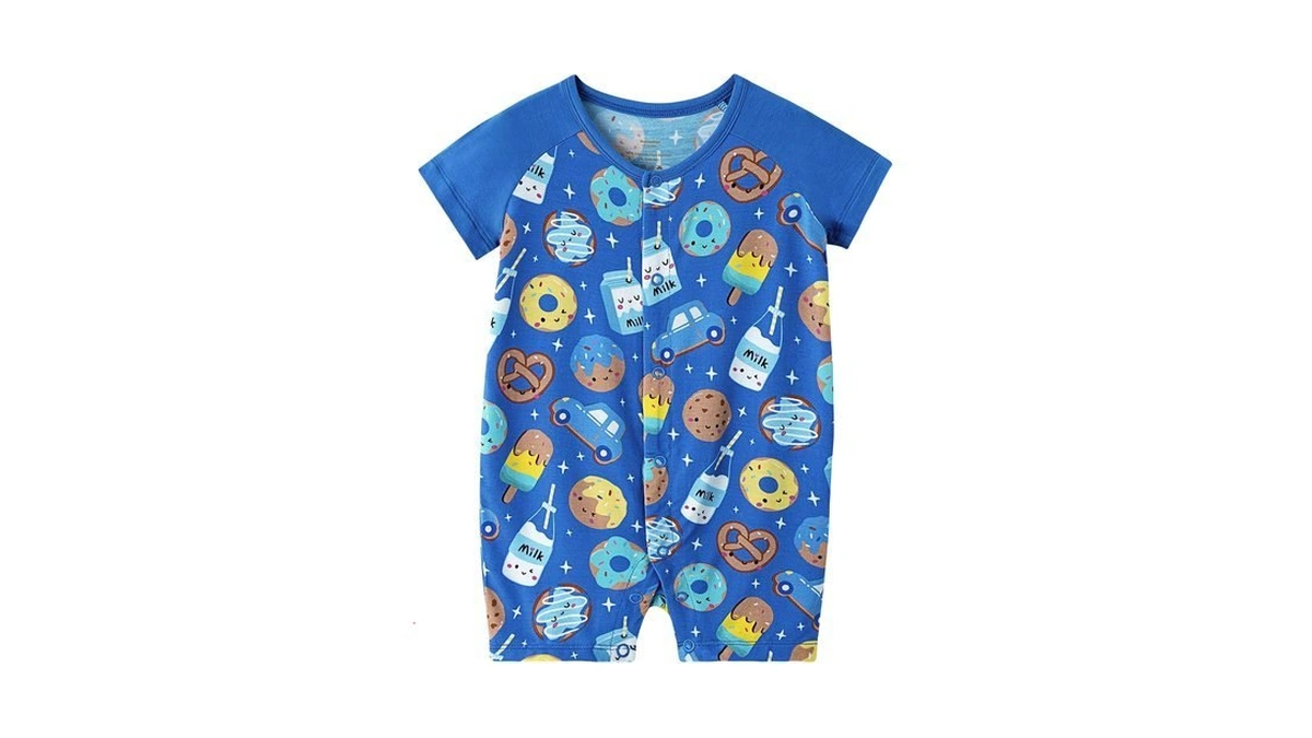 Bamboobud Baby Boys Girls Romper Snap-up Rompers Soft Viscose From