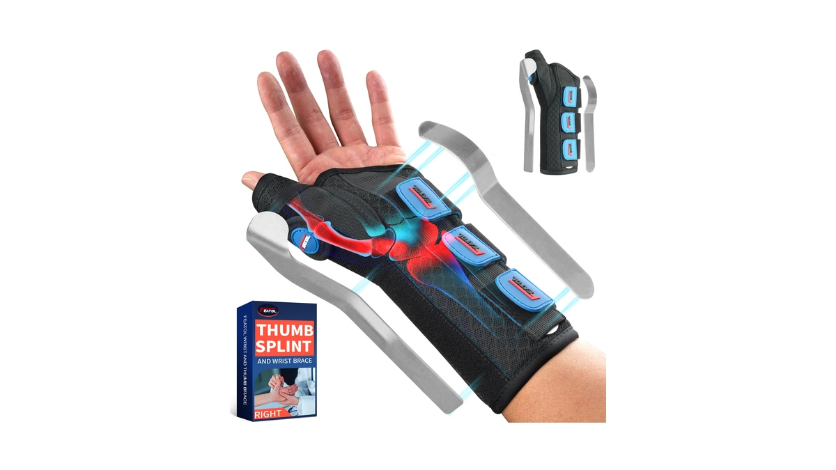 Featol Thumb Spica Splint Wrist Brace For De Quervain's &
