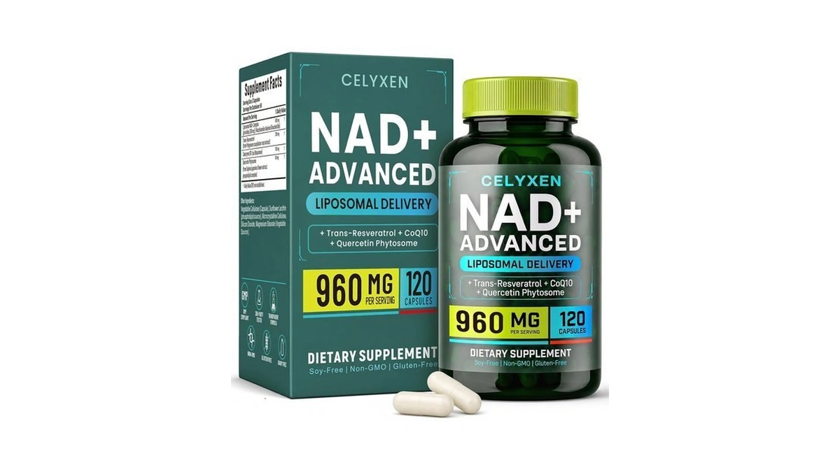Celyxen Nad+ Supplement 960mg Per Serving, 120 Capsules, 60 Servings