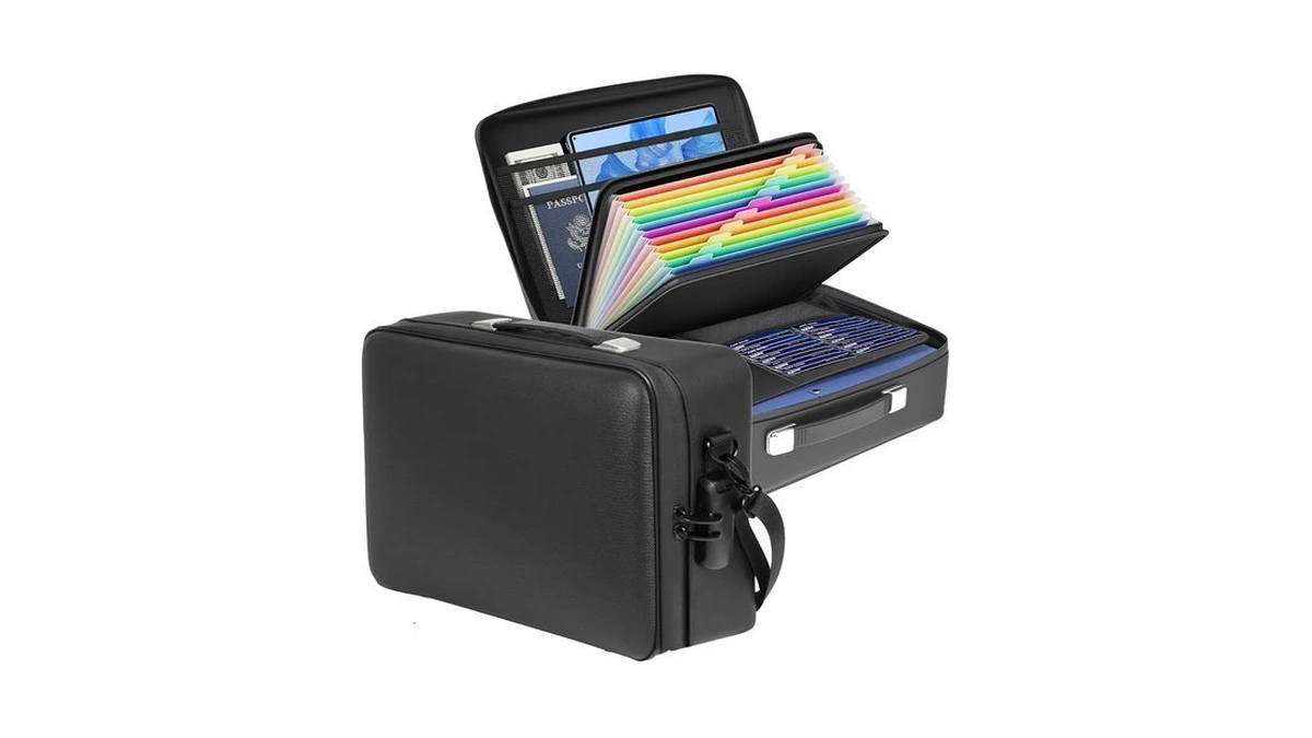 Document Storage Box With Combination Code, Water Resistant Hard Case