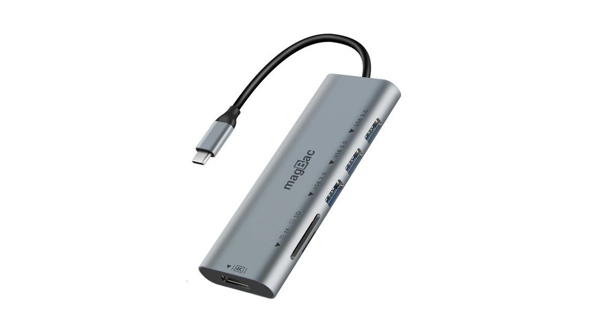 Magbac Usb C Docking Station 6-in-1 Usb Hub Multiple Adapter
