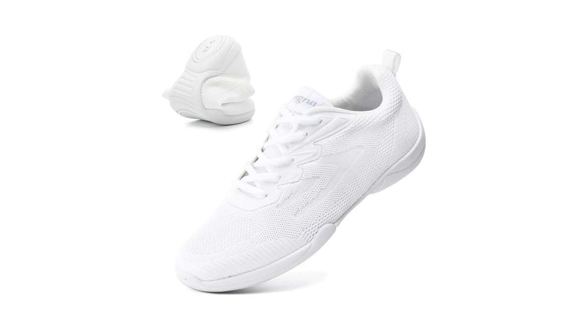 Dadawen Adult & Youth White Cheerleading Dance Shoes Athletic Training