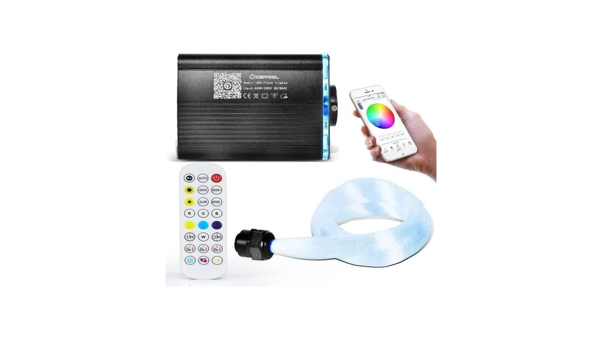 Starlight Headliner Kit,rgbw Fiber Optic Light For Star Ceiling