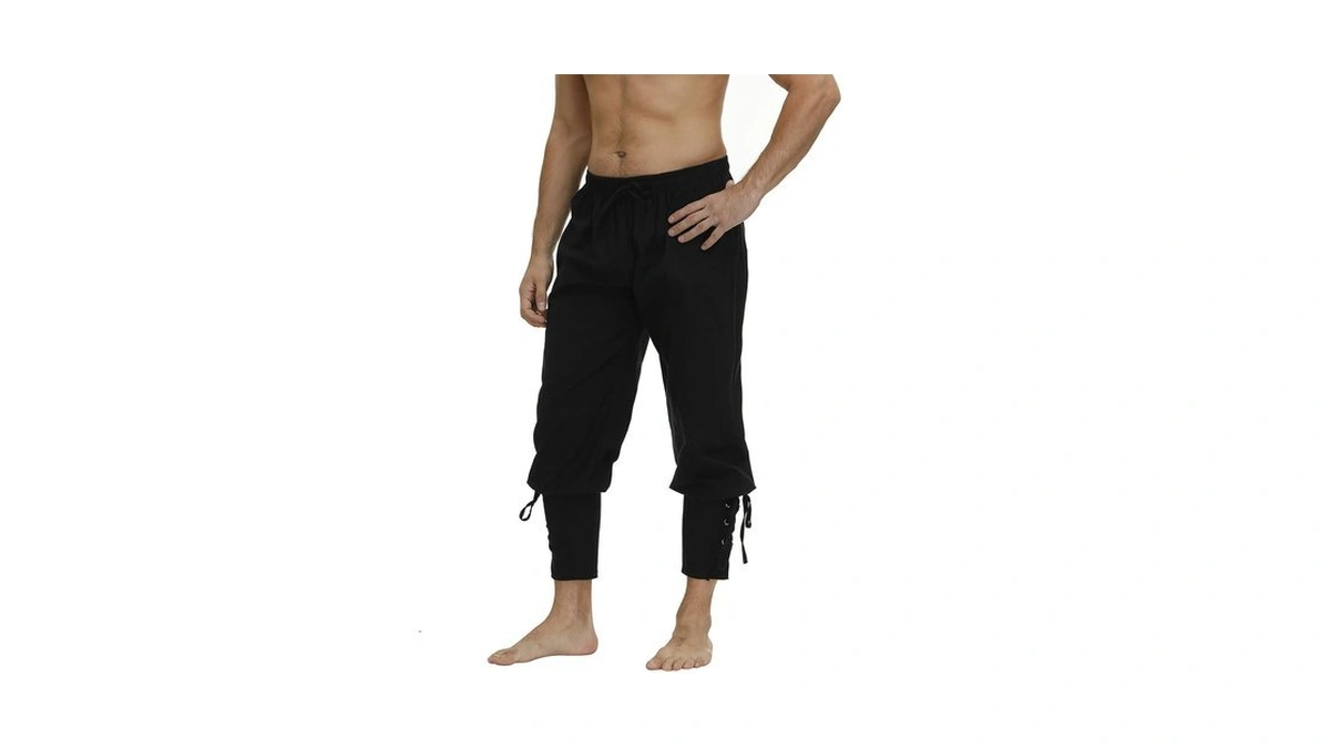 Zhitunemi Viking Pirate Pants Men Renaissance...