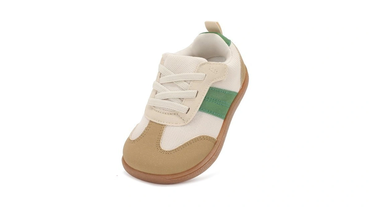 Wide Toe Box Toddler Boys Barefoot Shoes Beige Brown Toddler