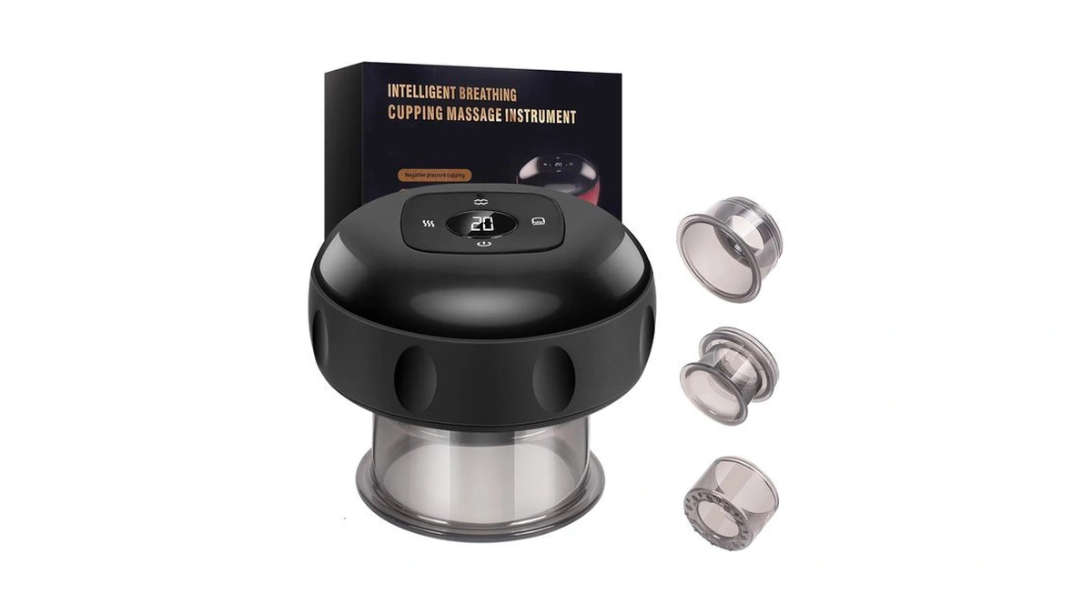 Vantreegao Portable Cupping Kit For Massage (black)