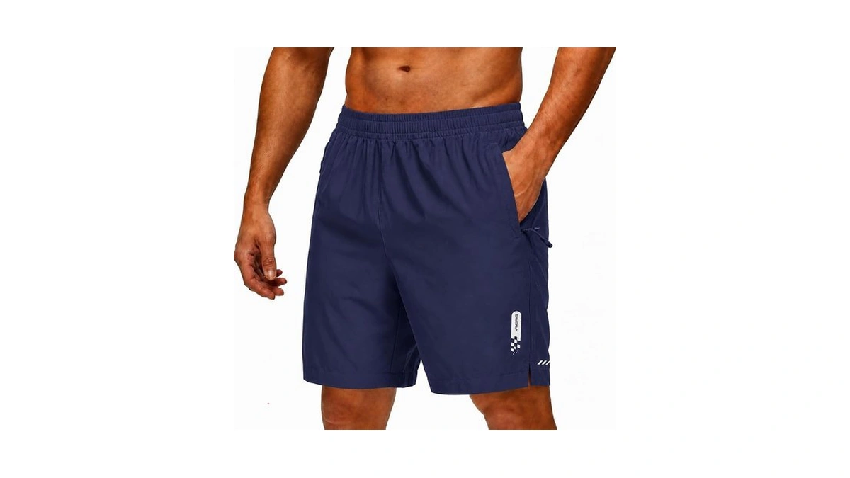 Zity Men's Athletic Running Shorts With Zipper Pocket