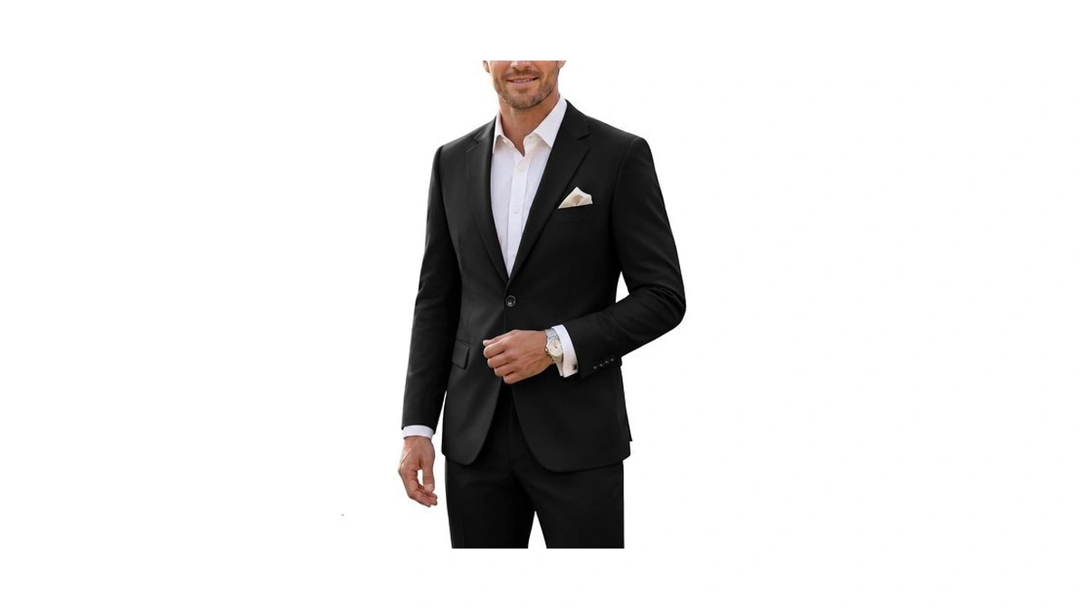 Jpf Men Piece Slim Fit Suit Set Solid