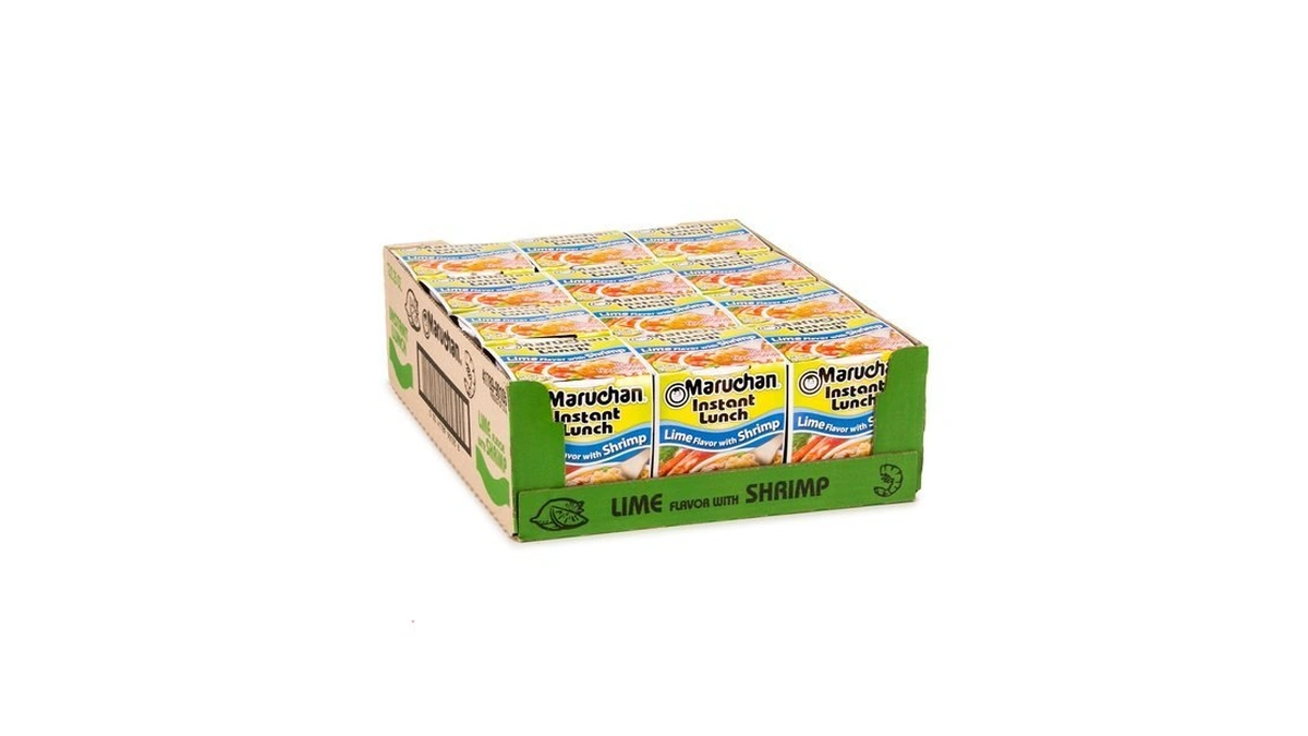 Maruchan Instant Lunch Ramen Noodles, Lime Flavor With Shrimp –