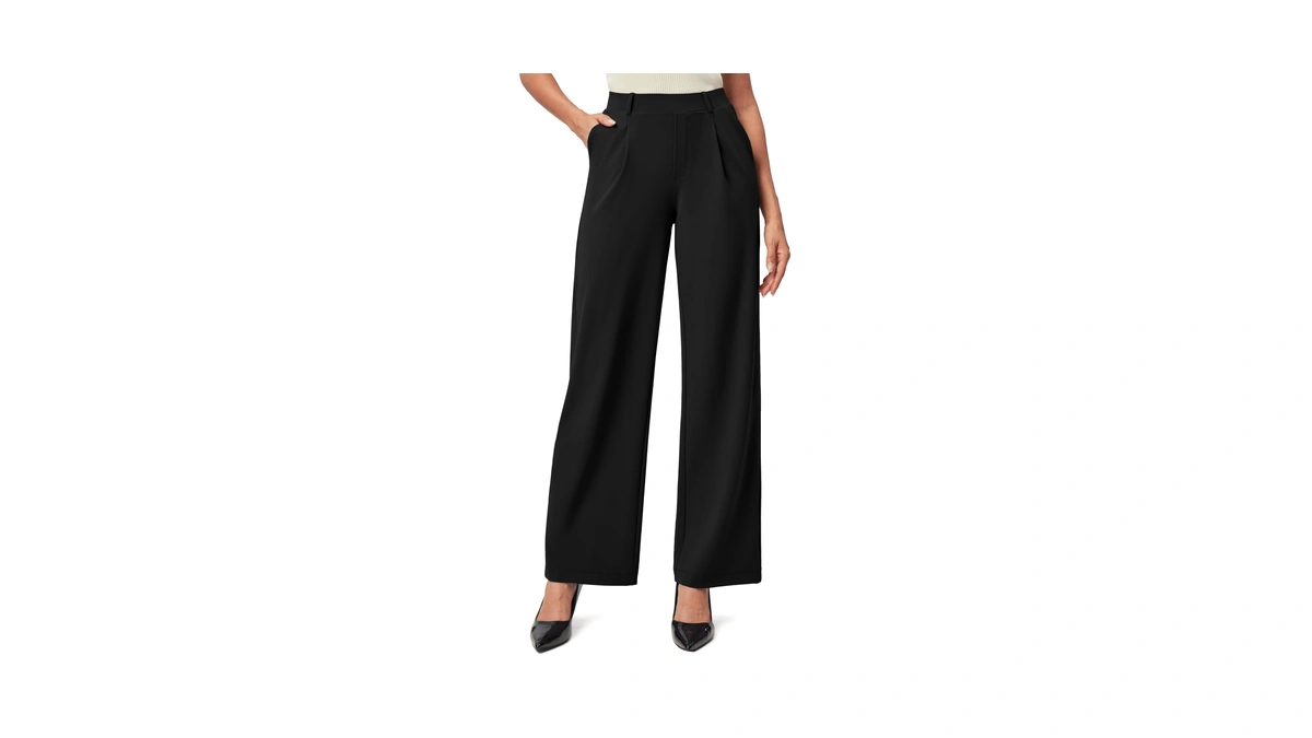 Iuga Dress Pants Women Stretchy Wide Leg Work Pants Business