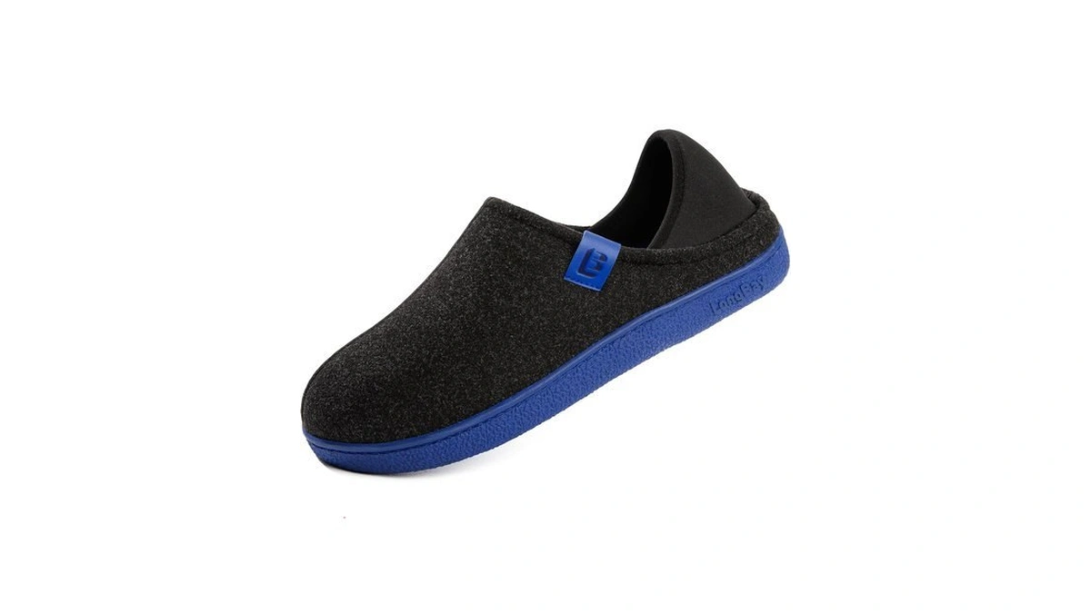 Longbay Mens Slippers With Removable Insole House Shoes Gift Black