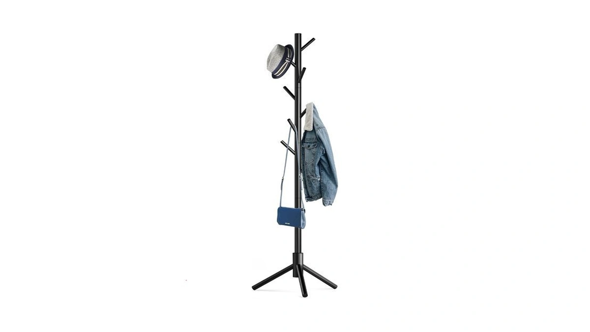 Hupmad Wooden Tree Coat Rack Stand,sturdy Freestanding Coat Rack With