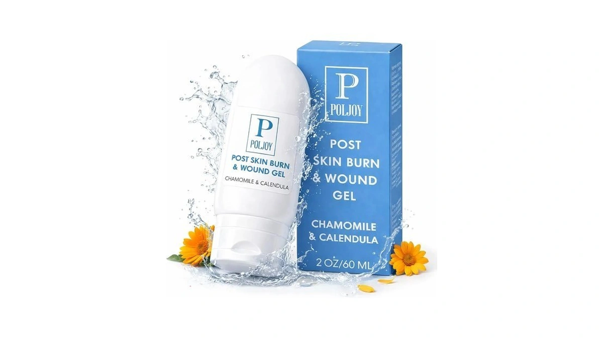 Poljoy Burn Gel, Hydrogel Based Botanical Gel With Calendula, Chamomile