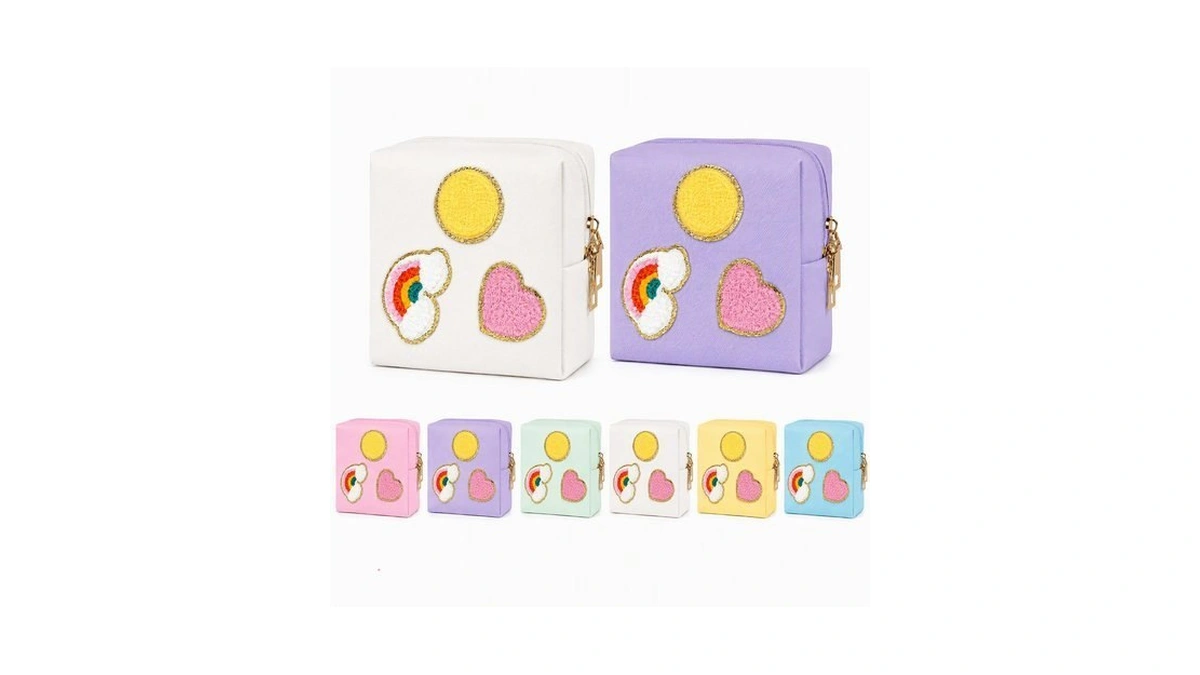 2 Pack Period Bag For Teen Girls, Pu Sanitary Napkin