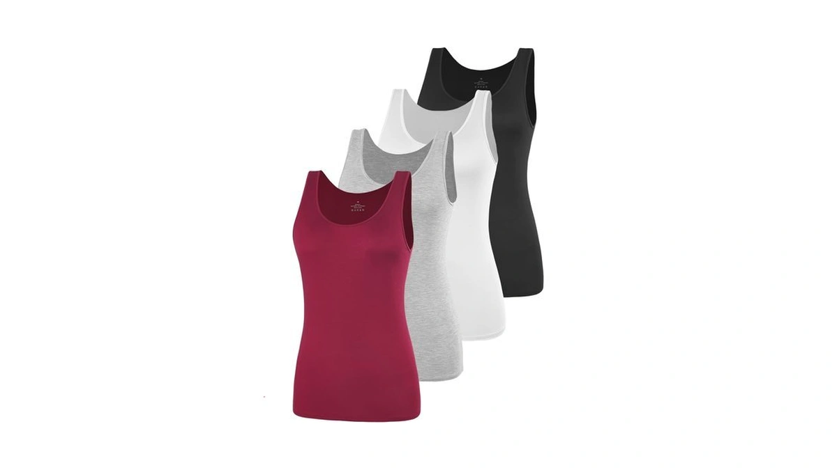 Amvelop Basic Tank Top For Women Undershirts Sleeveless Layering Tank