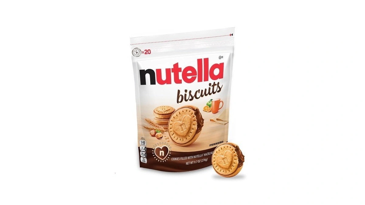 Nutella Biscuits Cookies, Sweet Snack Pack With Hazelnut Spread, 9.7
