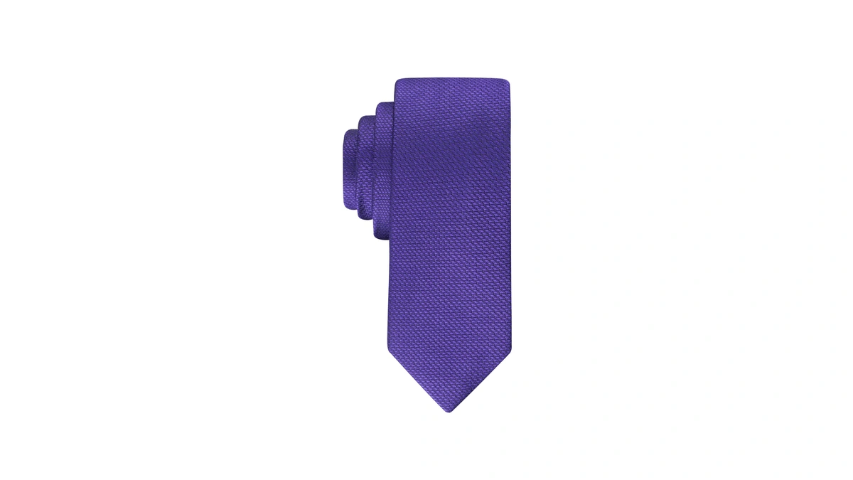 Calvin Klein Men's Hc Modern Gingham Tie, Purple, Regular