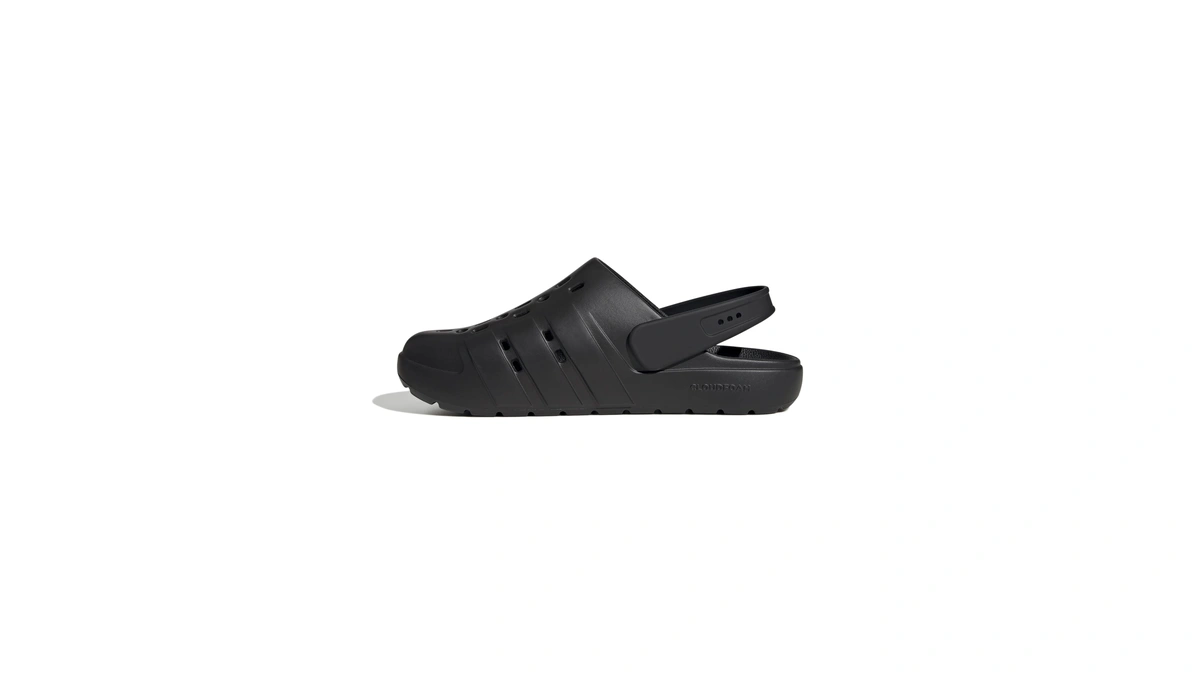 Adidas Unisex-adult Adilette Clog, Black/black/black, 10