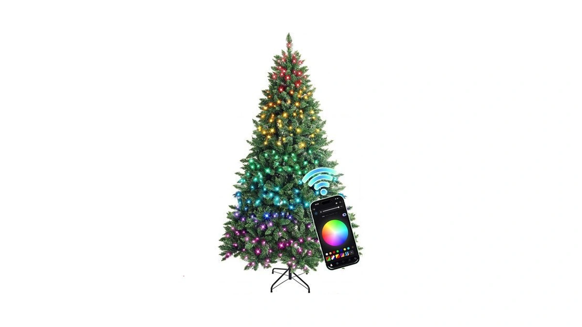 Hollo Star 6ft Prelit Christmas Tree, Multi-color Rgbw Lights,app Control