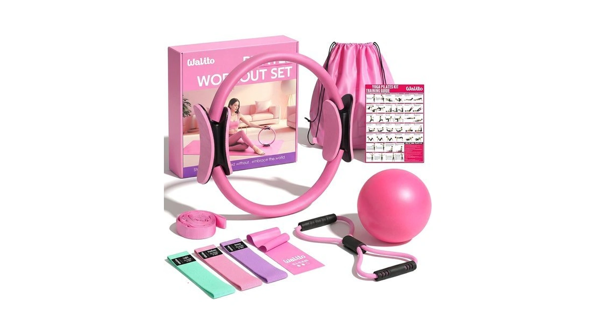 Walito Home Pilates Kit For Women,pilates Ring Set With Magic