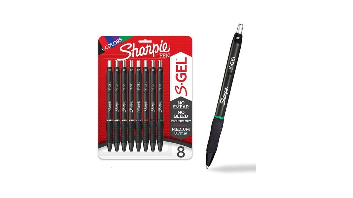 Sharpie S-gel Gel Pens, Medium Point (0.7mm), Assorted Ink Colors,