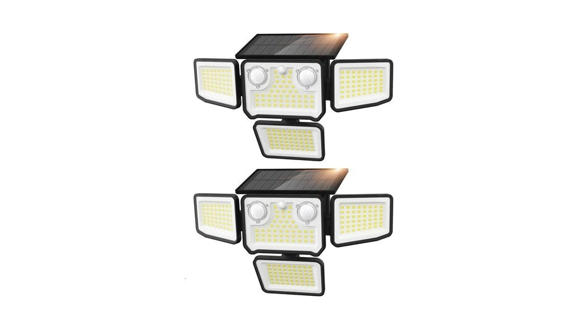 Szpower 4500lm Solar Lights Outdoor Waterproof, 254 Led Solar Flood
