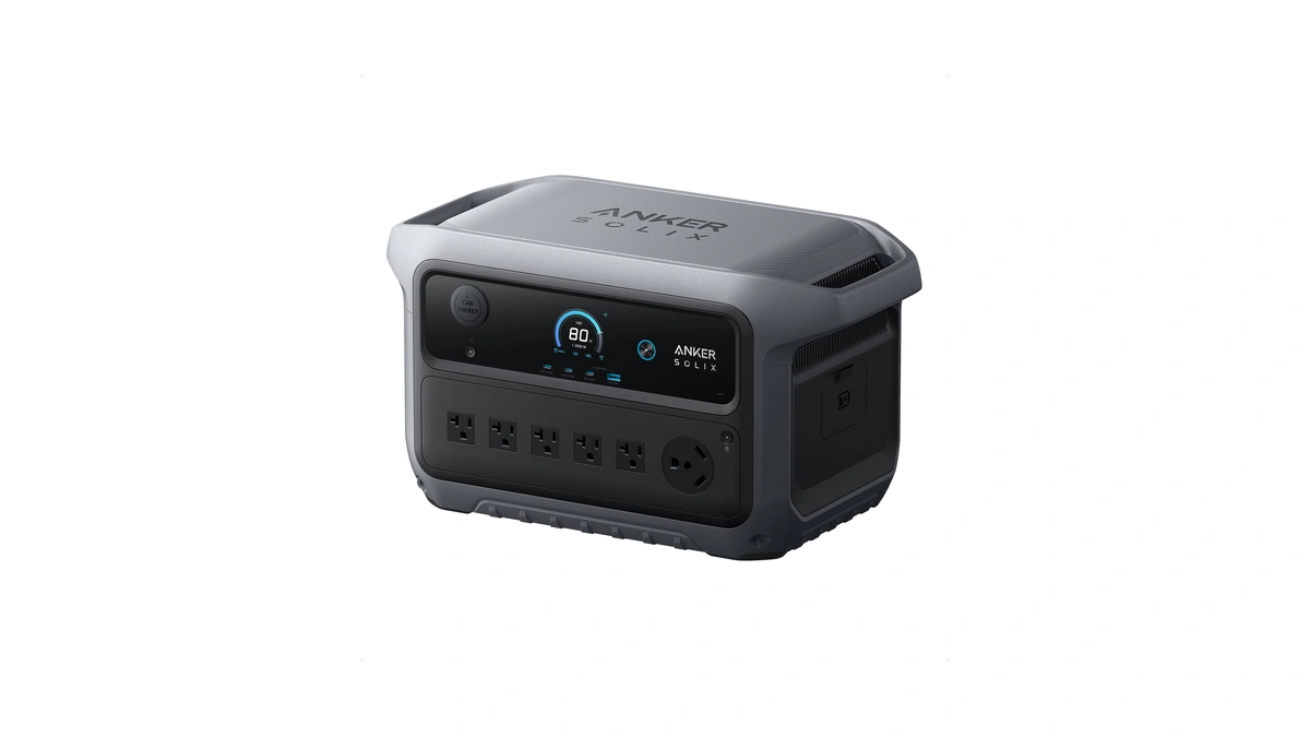 Anker Solix C2000 Gen 2 Portable Power Station, 2,048wh, 2,400w,