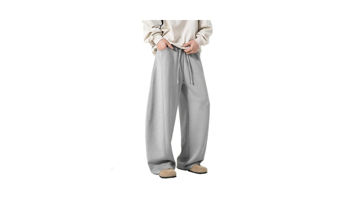 Aifarld Mens Baggy Sweatpants Wide Leg Casual Sweat Pants With