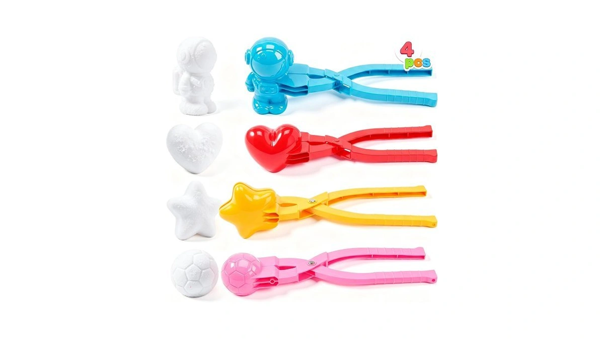 Joyin 4pcs Snowball Maker, Snow Ball Shaper Molds Toys For