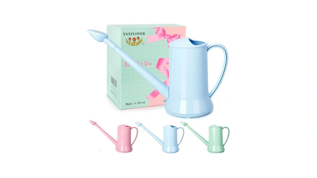 Xxxflower 1/2 Gallon Indoor Plant Watering Can Blue 67oz