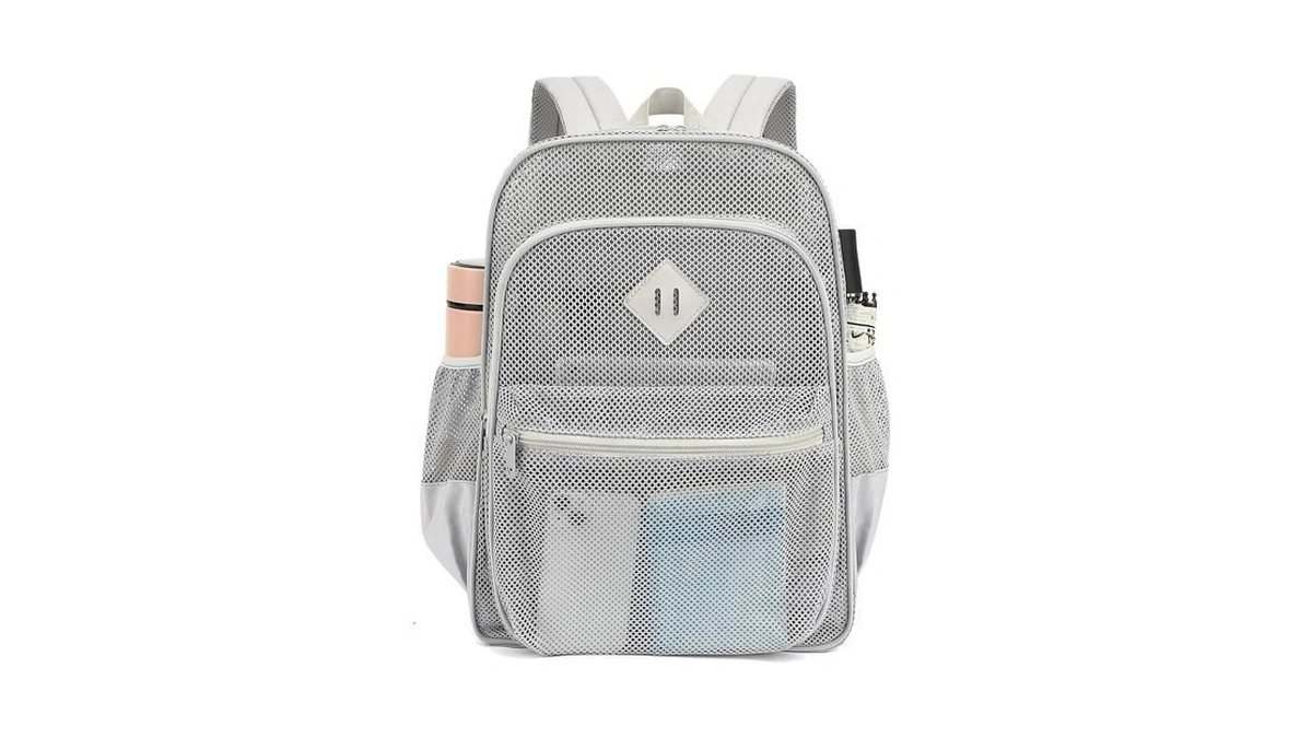 Mesh Bacpack Heavy Duty For School, Lightweight See Through College