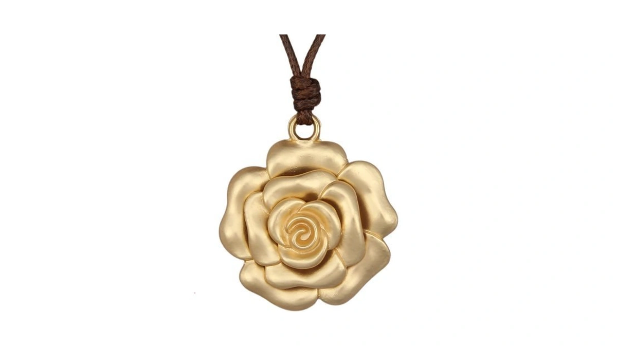 Bjesinmo Boho Necklace For Women Vintage Large Pendant Statement Necklace